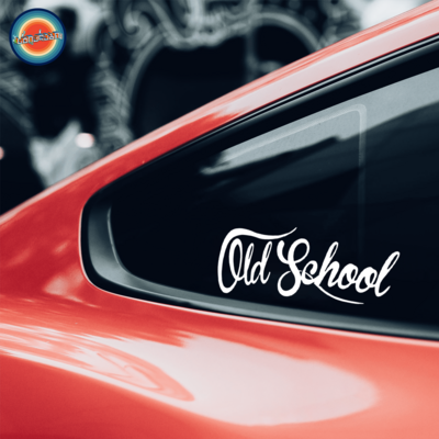 OLD SCHOOL - ავტომობილის სტიკერი