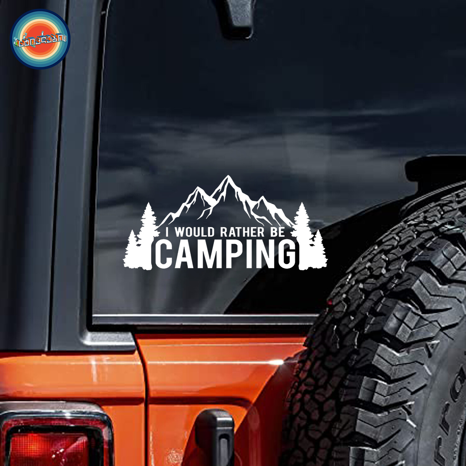 CAMPING - ავტომობილის სტიკერი