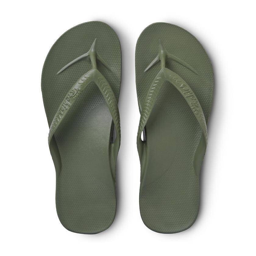 Archies - Arch Support Thongs - Khaki