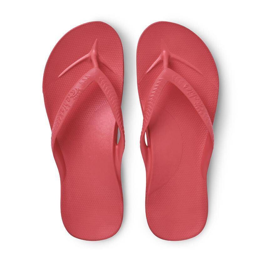 Archies - Arch Support Thongs - Coral