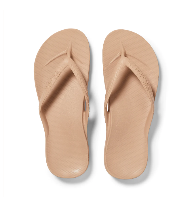 Archies - Arch Support Thongs - Tan