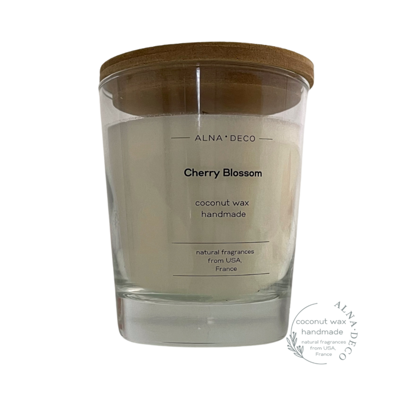 Scented candle in glass with lid. Fragrance of your choice.