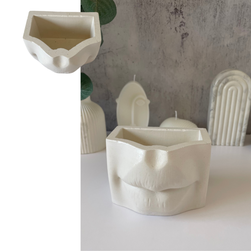 Lips. Interior vase for storage or dried flowers
