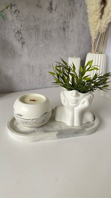 19. Decor set with aromatic candle. Gifts Israel