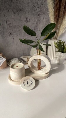 Set 9. Home decor with candles on a stand Set 9. Home decor with candles on a stand