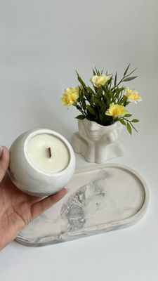 19. Decor set with aromatic candle. Gifts Israel