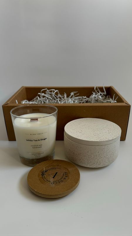 Set of two scented candles