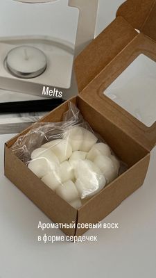 Scented tiles and hearts made of natural wax for aroma lamps Wax Melts