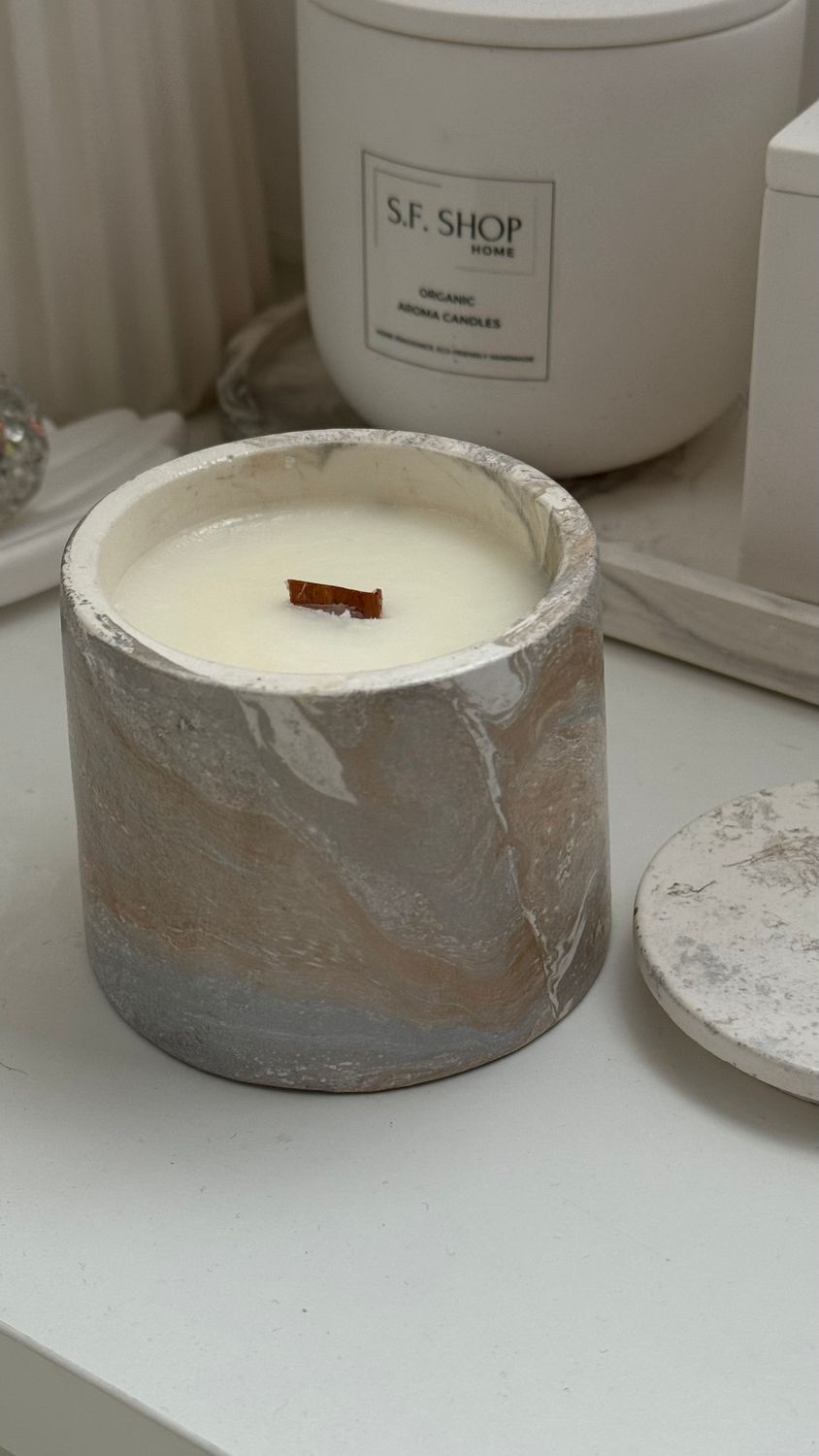 Scented candle cone.