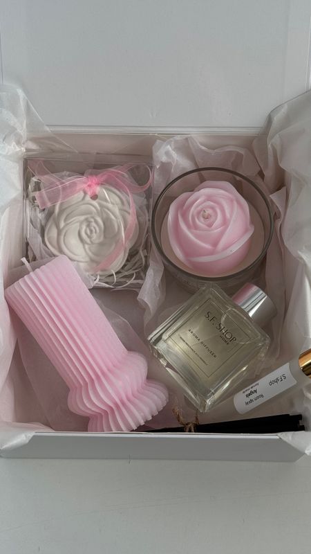 Gift box with diffuser - pink or white