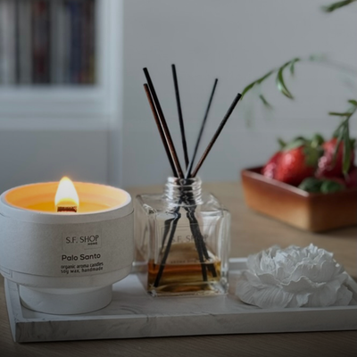 Candles, diffusers, home decor