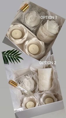 Gift set with candlesticks "Lotus"