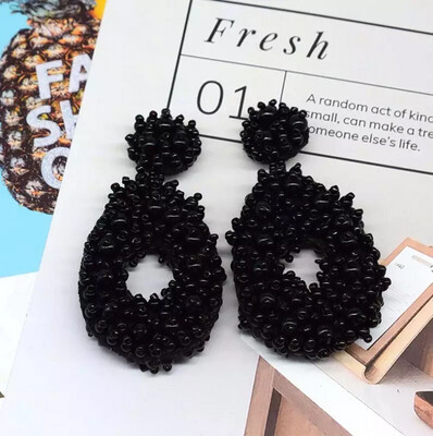 Bohemian Chic Earrings (black)