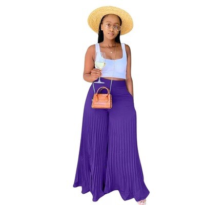 Royal Purple Pleated Pants
