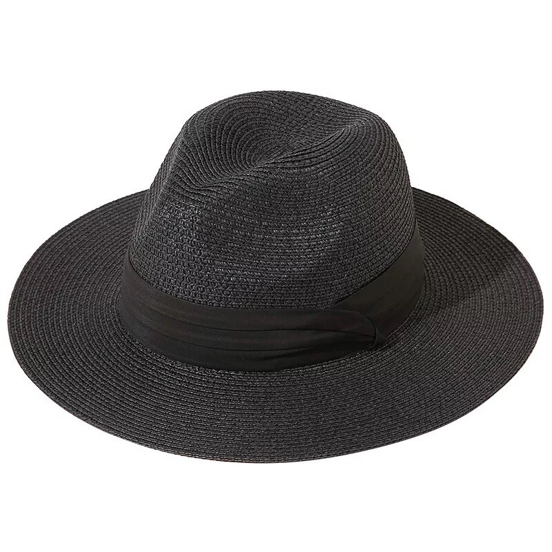 Black Sand Straw Fedora