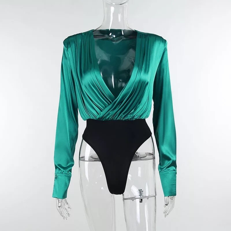 Sassy Satin Bodysuit