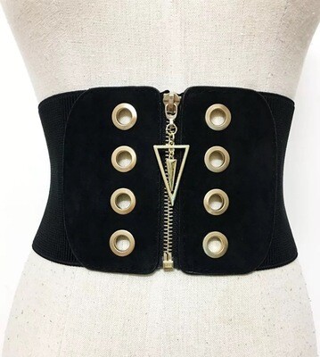 Zipped Corset Belt