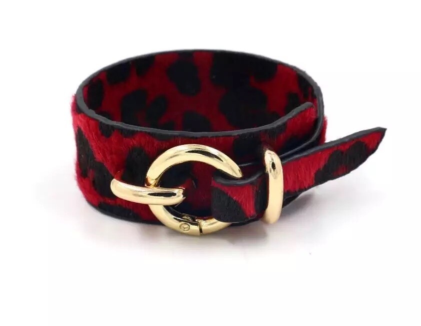 Red Leopard Cuff