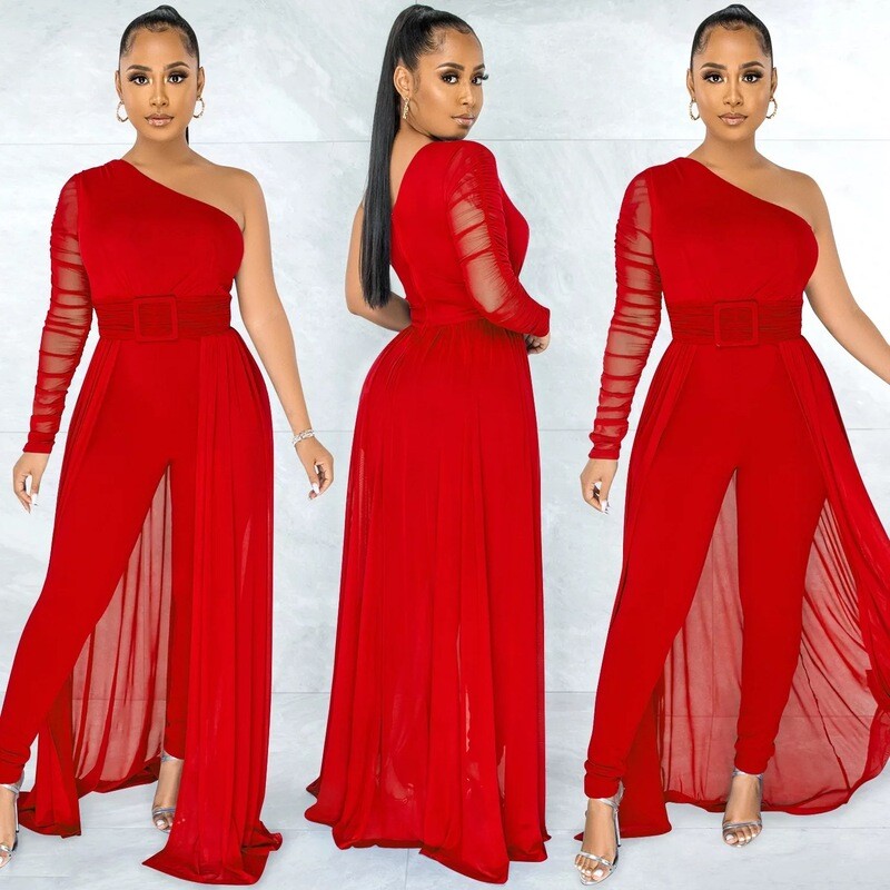 Formal Sheer Jumpsuit