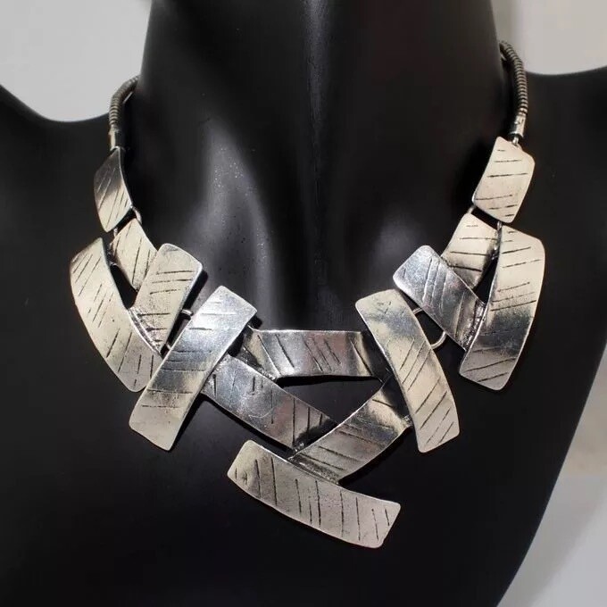 Silver Abstract Necklace