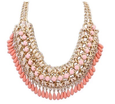 Pink Bohemian Choker Necklace