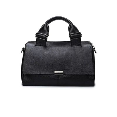 Classy Genuine Leather Rhinestone Handbag