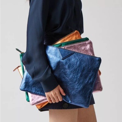 Blueberry Frost Designer Clutch