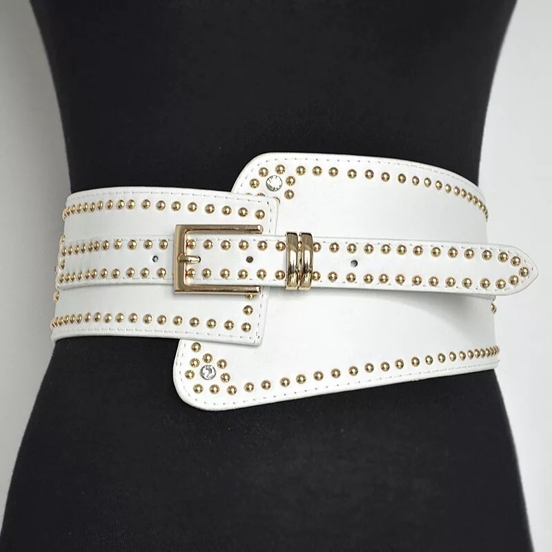 White Party Statement Belt