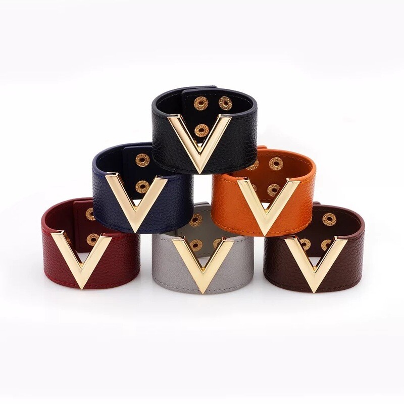 Sunkist Orange Vegan Leather Cuff