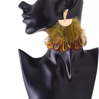 Natural Feather Earrings