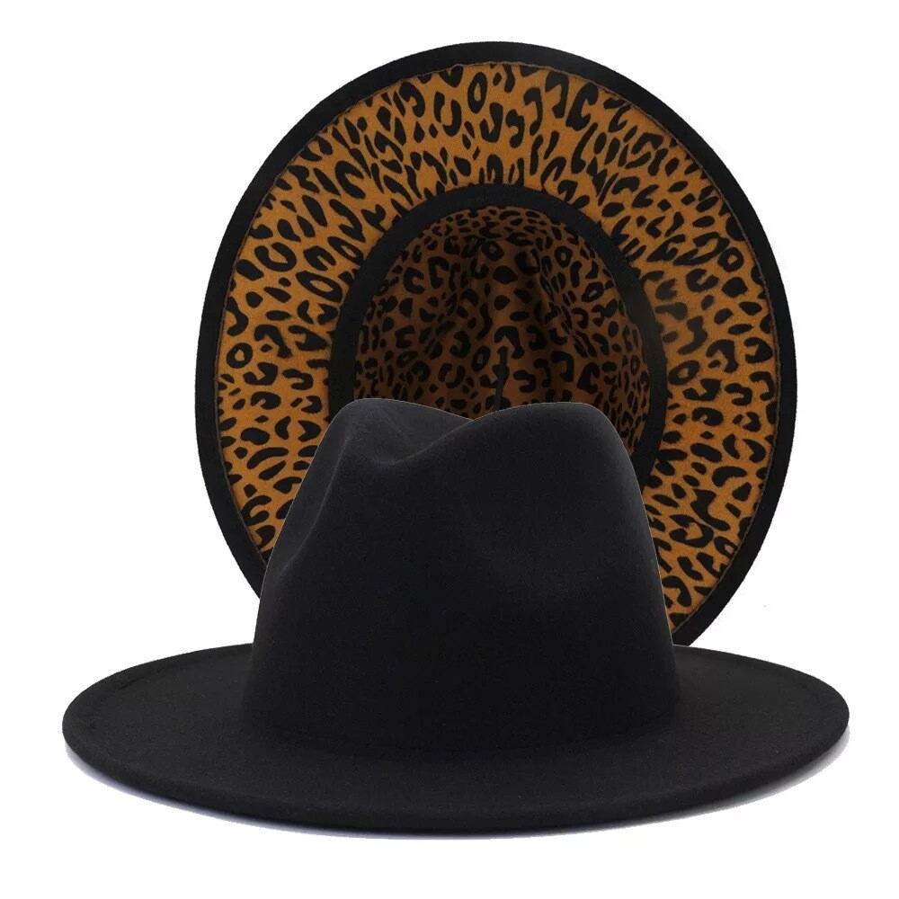 Black Leopard Fedora