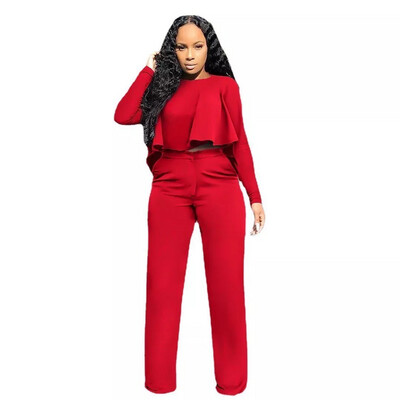 Chili Pepper Red Pants Set