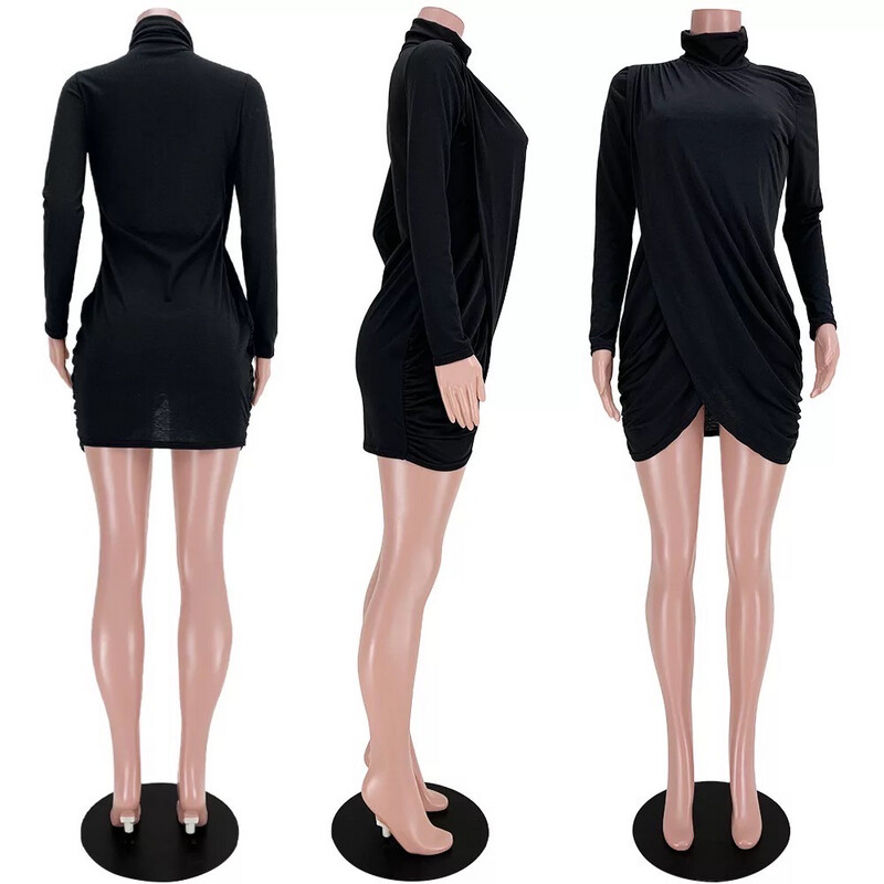 Wrap Mock Turtleneck Top/Dress