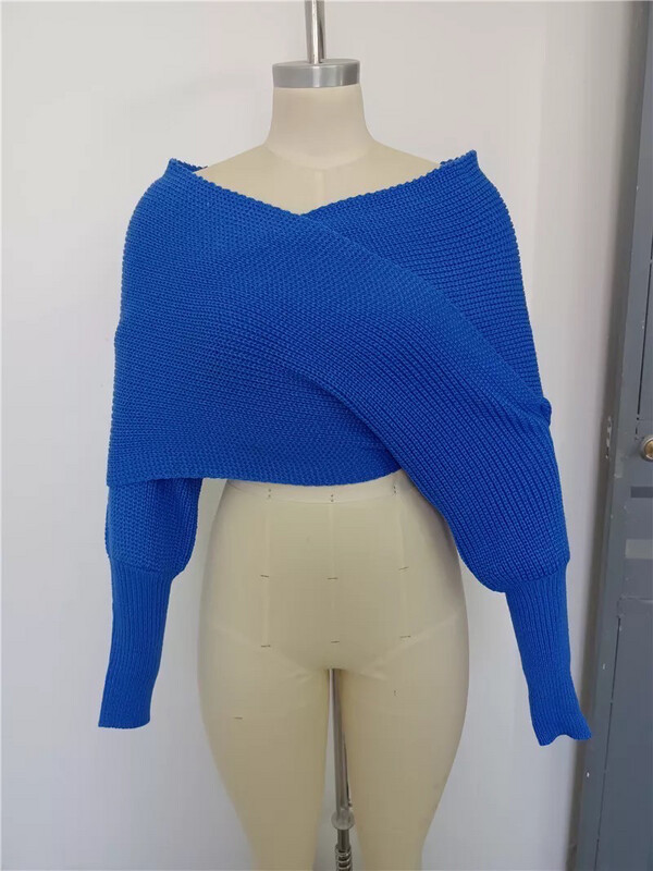 Blue Infinity Knitted Sweater