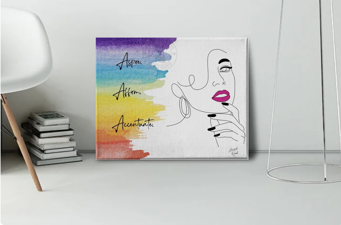 Accentuate Me Canvas Print Art