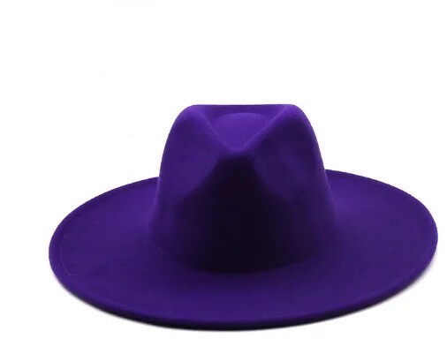 Purple Wide Brim Hat