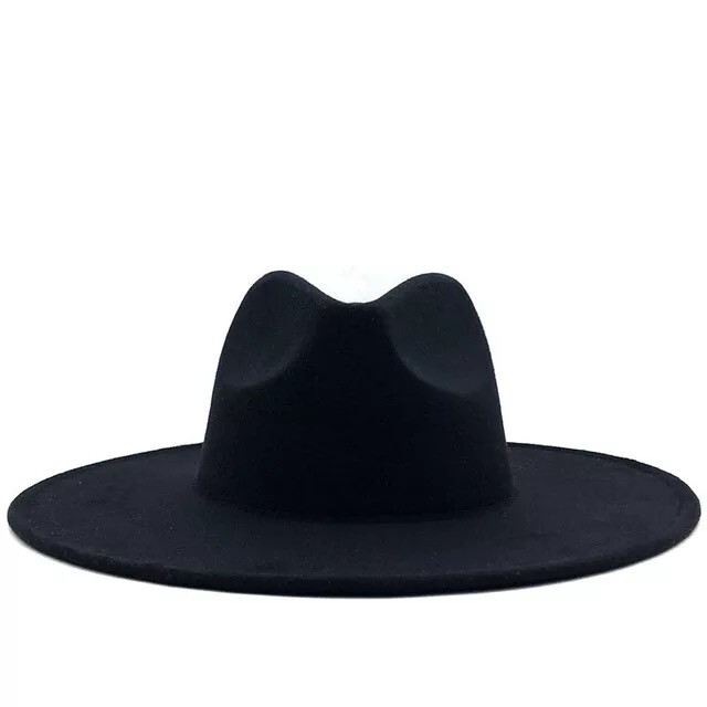Black Wide Brim Hat