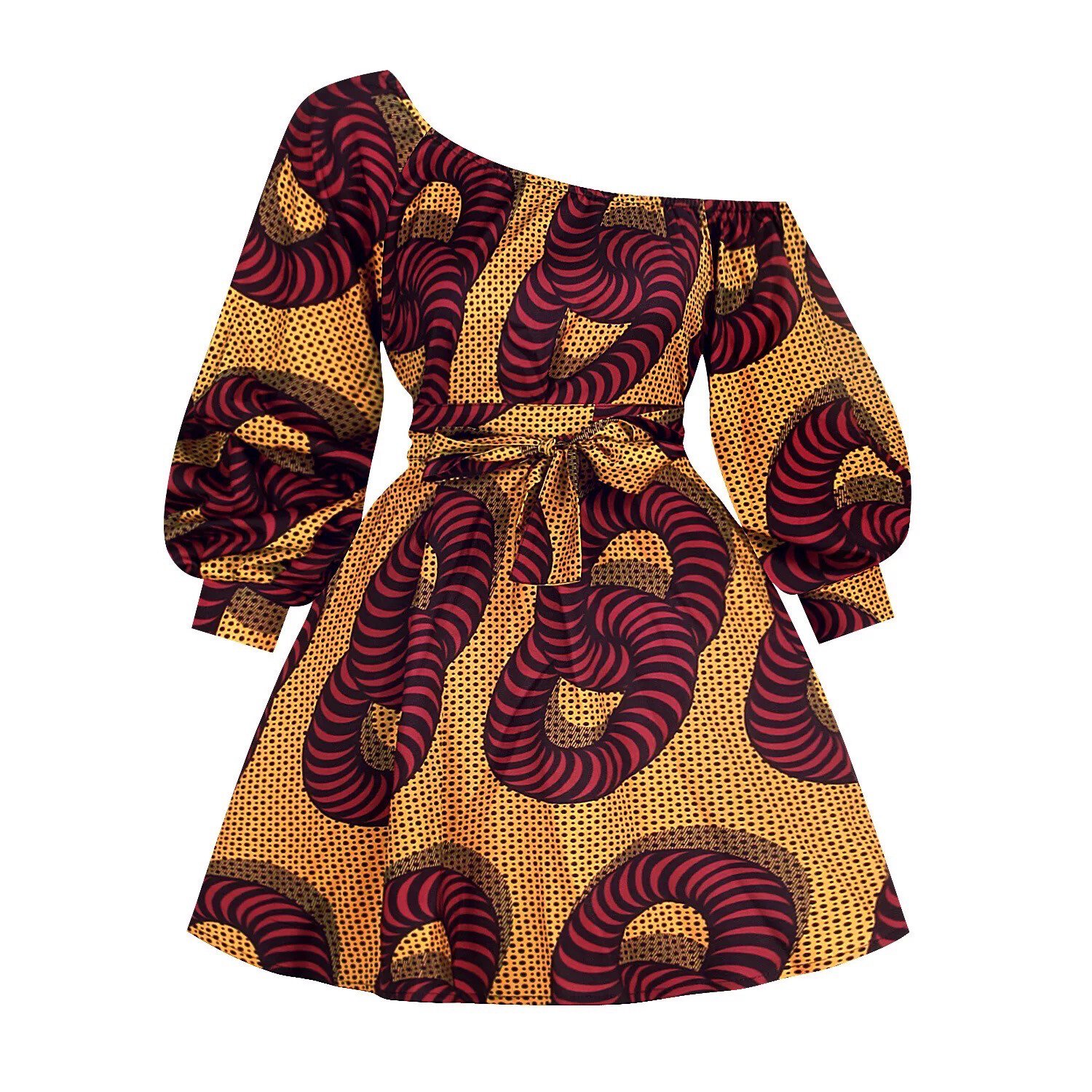 Circle Of life African Print Dress
