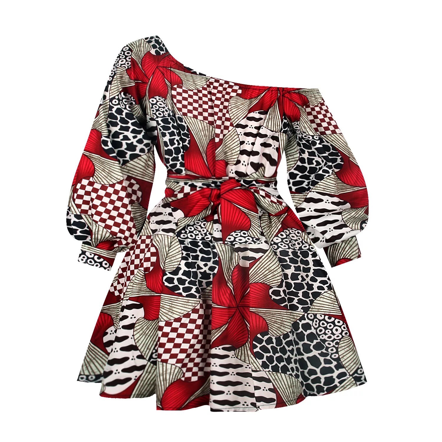 Floral African Print Dress
