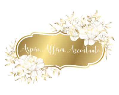 Aspire  ...Accentuate White glossy mug