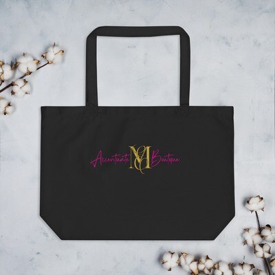 Large Accentuate Me Boutique organic tote bag