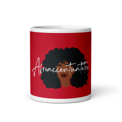 Afroaccentuatetric glossy mug