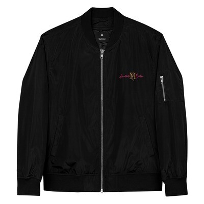 Accentuate Me Premium recycled bomber jacket, Color: Black, Size: XS