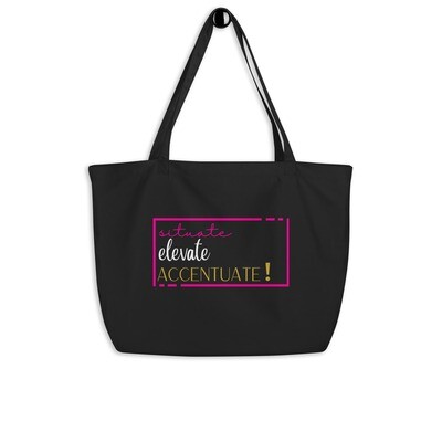 Large organic tote bag