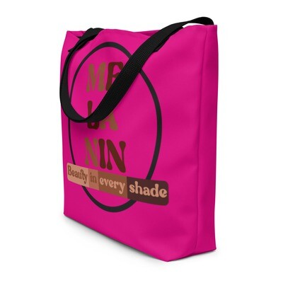 Melanin All-Over Print Large Tote Bag