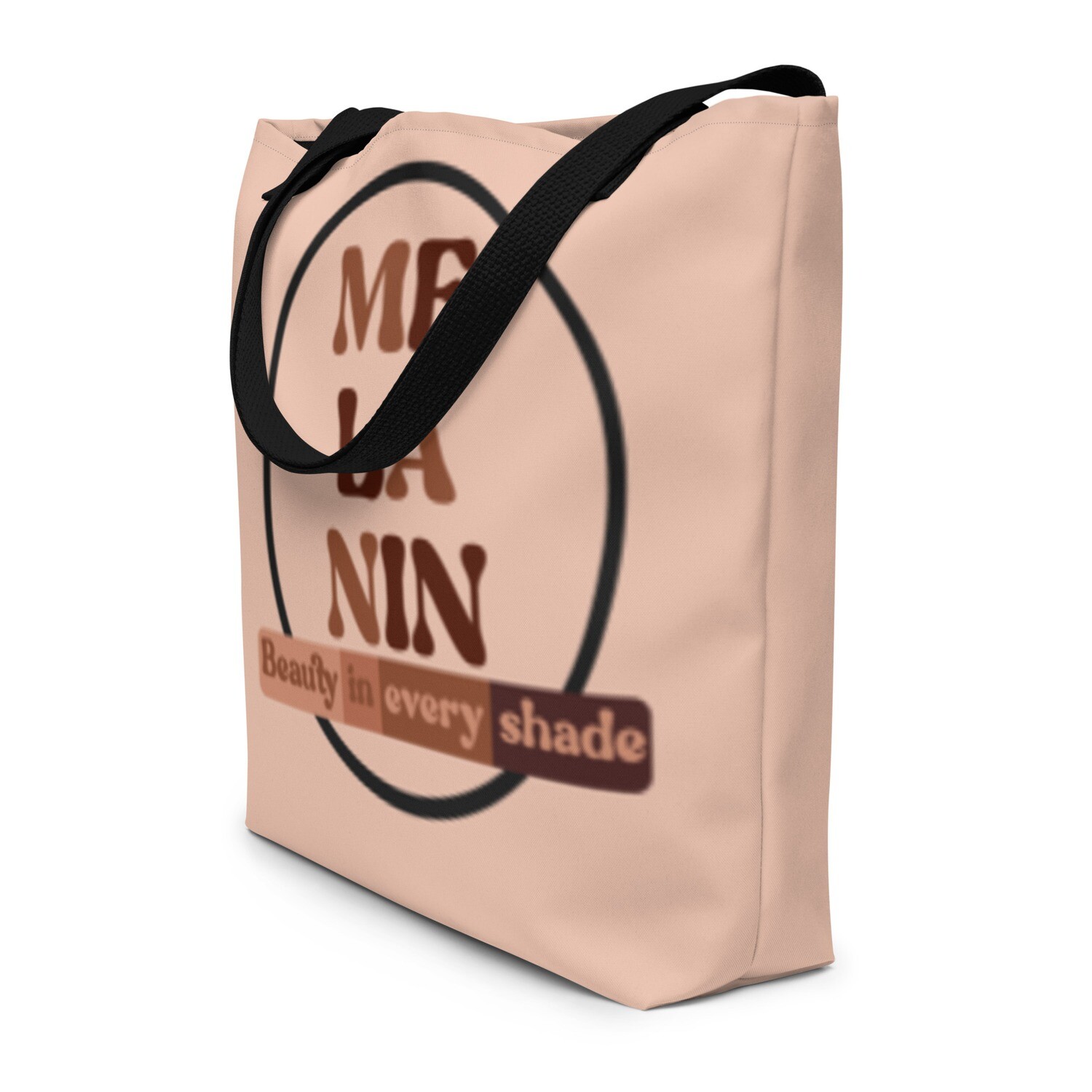 Melanin All-Over Print Large Tote Bag