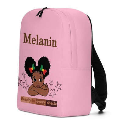 Pink Melanin Minimalist Backpack