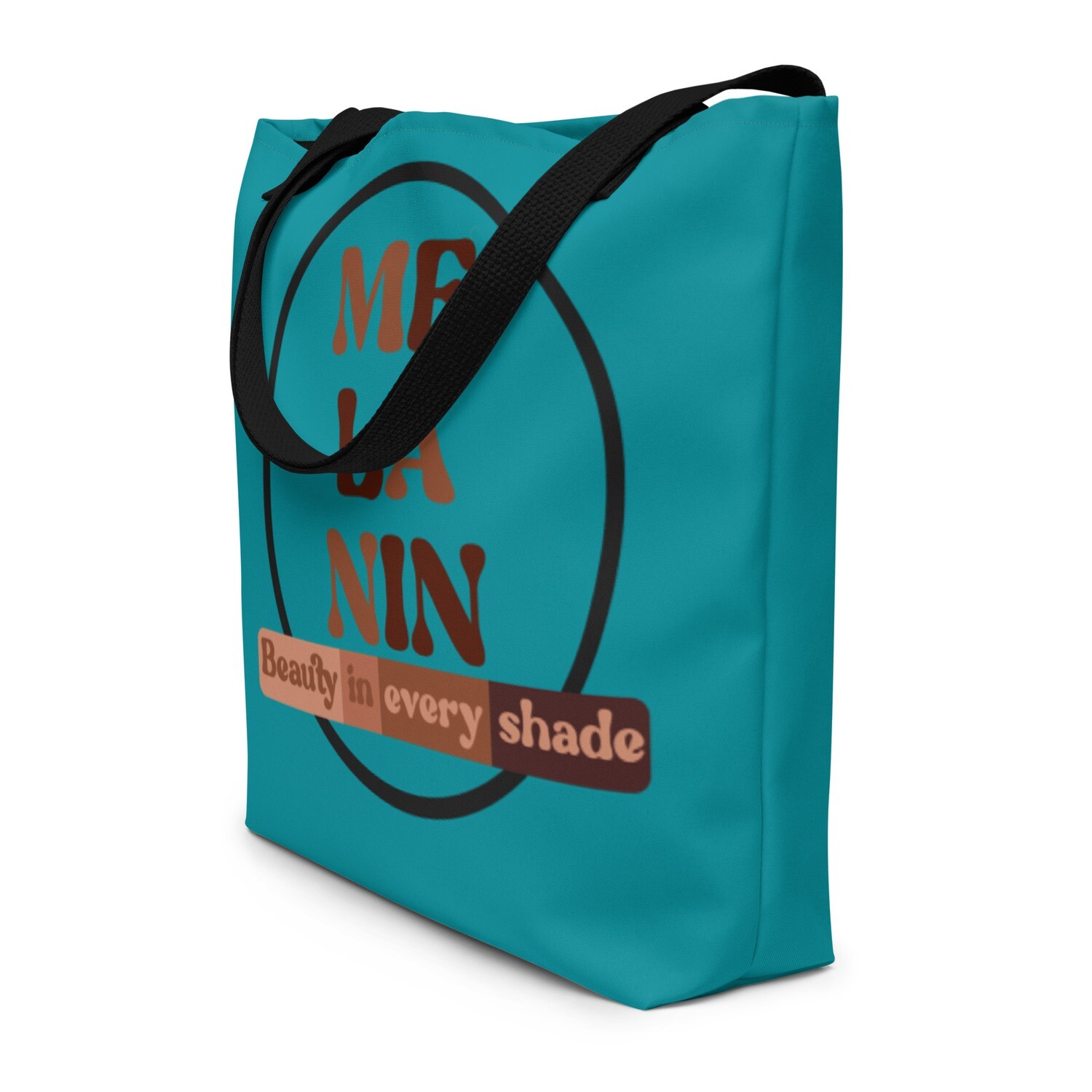 Jade All-Over Print Large Tote Bag