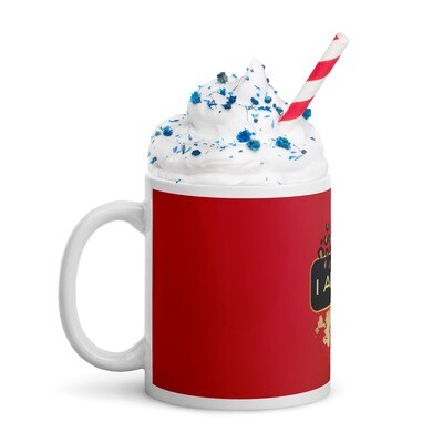 White glossy mug