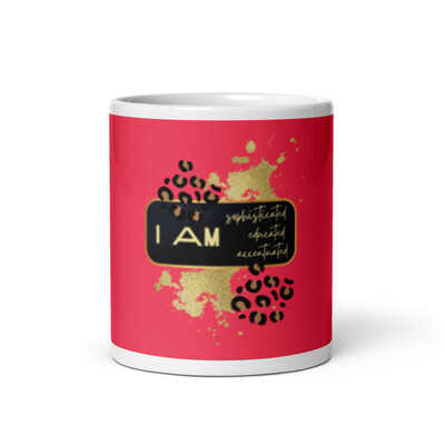 Coral Red glossy mug